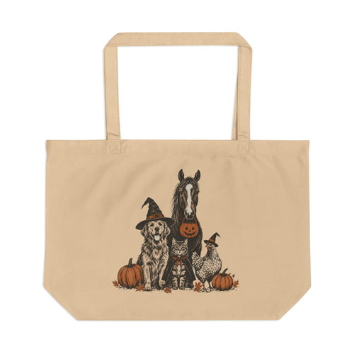 Spooky Farm Animal Eco Tote
