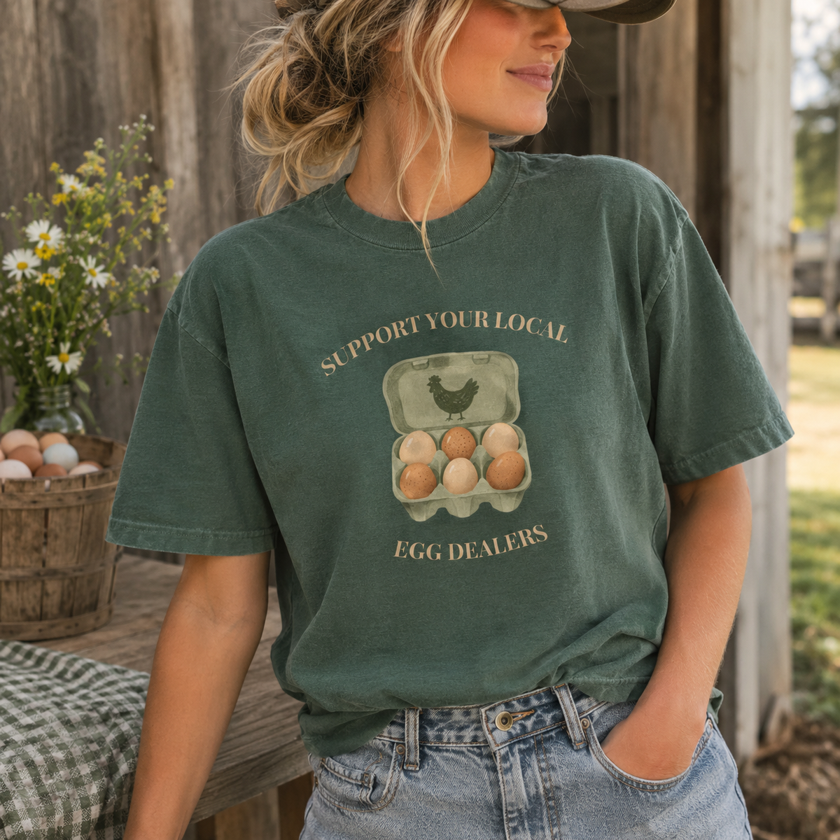 Support Your Local Egg Dealers Tee