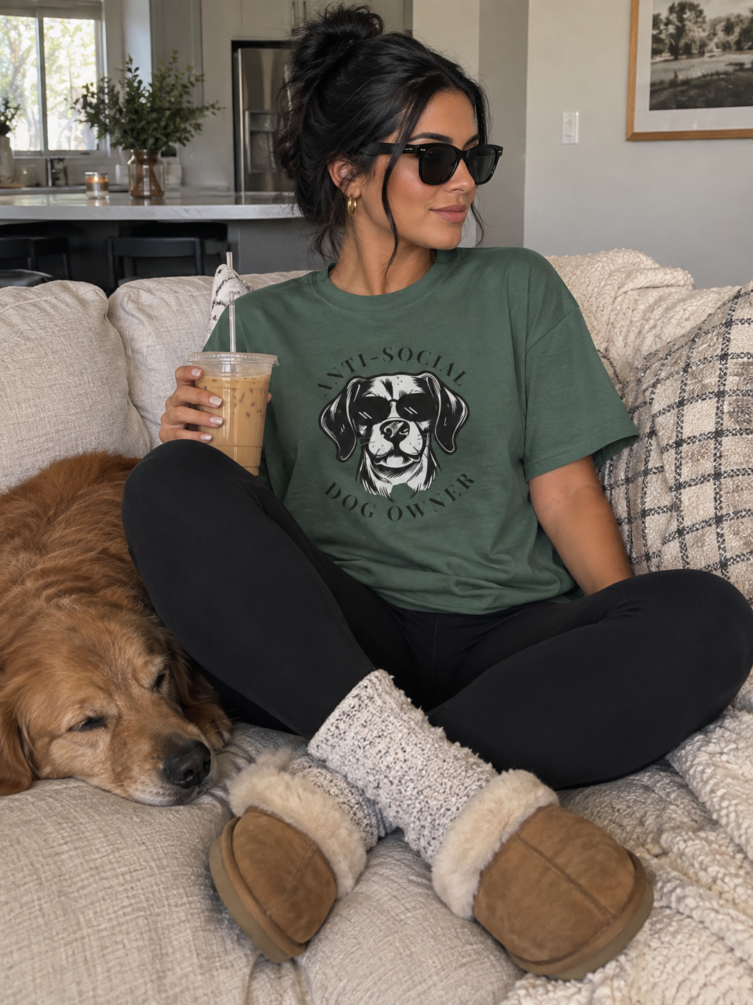 Anti-Social Dog Owner T-Shirt